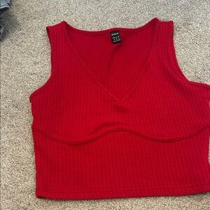 Red tank top